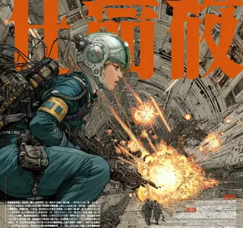 悬疑推理作品条目封面，雨夜街灯下的背影